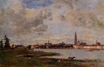 Eugene Boudin : Anvers, la tete de Flanders